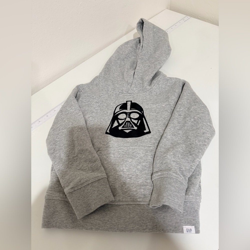 Baby Gap Star Wars Gray Hoodie Sweater 5 Years Toddler Cotton Blend